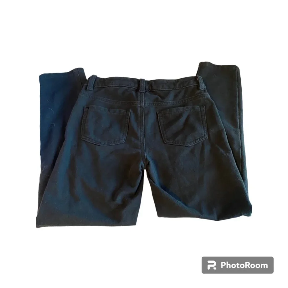 Cat & Jack Girl's Black‎ Super Stretch Adjustable Waist Jeggings sz L (10/12)